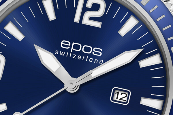 Швейцарские часы Epos 4413.121.96.36.30 Циферблат