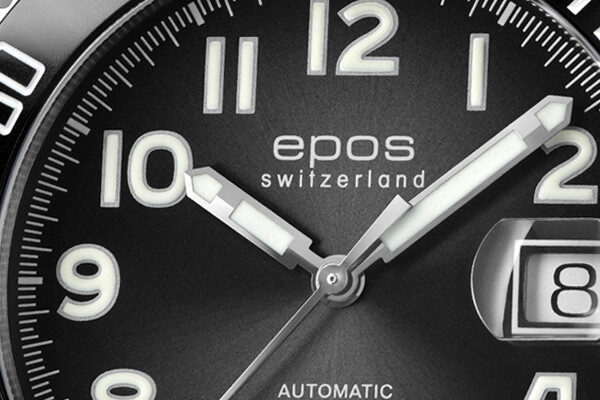 Швейцарские часы Epos 3504.131.80.35.55 Циферблат